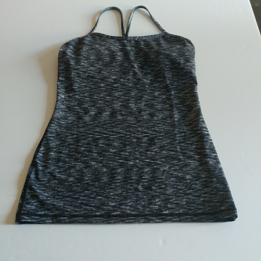 lululemon athletica Black Gray Women's Top